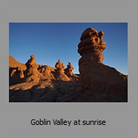 Goblin Valley at sunrise